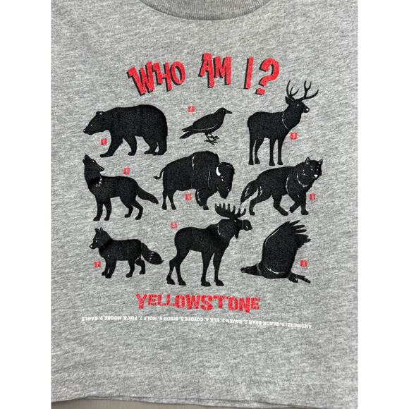 Toddler Yellowstone Who Am I Wildlife Gray Shirt, Size 3 - Picture 1 of 5